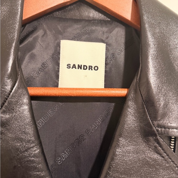 Sandro Leather Jacket - Picture 3 of 7